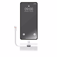 Išorinė baterija Forcell F-Energy Power Plug F5K3 PD 20W 5000 mAh su įmontuotu jungtimi USB C balta