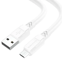 Borofone Kabelis BX81 Goodway - USB į Micro USB - 2,4A 1 metras baltas
