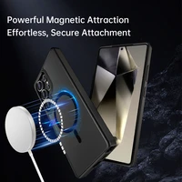 Rock Guard Touch Matte Series Magnetinis Dėklas telefonui Samsung Galaxy S25 juodas