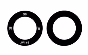 Samsung S901 S22 kameros stikliukas Black (lens Main) 1pcs (service pack)