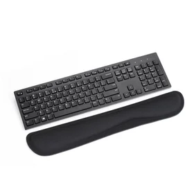 Ergonominis riešo atrama klaviatūrai 460 x 85 x 25 mm juoda