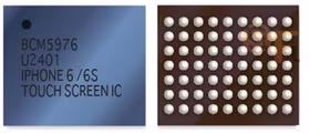 Mikroschema IC iPhone 5G/5S/5C/6/6 Plus/SE/iPad Air/iPad Air 2 sensorikos U12/U2401/U6600/U6650/U4100/U4150/U4301 (BCM5976) balta