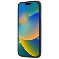 Karl Lagerfeld Silikoninis Shadow Metal Initial Magnetinis dėklas telefonui iPhone 15 Pro juodas