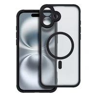 FULL MATTE MAG COVER dėklas telefonui, suderinamas su MagSafe, skirtas IPHONE 16 Plus juodas