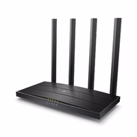 TP-Link ARCHER C6 V4.0 belaidis maršrutizatorius Gigabitinis eternetas Dviguba juosta (2,4 GHz / 5 GHz) Juoda