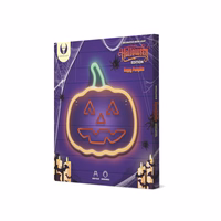 Neon PLEXI LED HAPPY PUMPKIN oranžinis žalias FPNE10 Forever Light