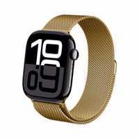 Crong Milano Steel - Stainless Steel dirželis Apple Watch 38/40/41/42 mm (auksinis)