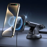 ESR Halolock magnetinis MagSafe QI2 15W automobilinis laikiklis - juodas