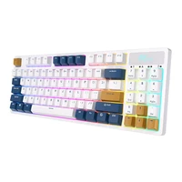 Royal Kludge RK89 RGB belaidė mechaninė klaviatūra, Lemon jungiklis (balta) (QWERTY)