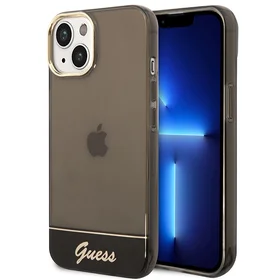 Guess GUHCP14MHGCOK iPhone 14 Plus 6.7 "juodas/juodas kietas dėklas Translucent