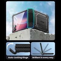 Supcase IBLSN Armorbox dėklas telefonui Samsung Galaxy Z Flip 7 - juodas