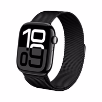 Crong Milano Steel - Stainless Steel dirželis Apple Watch 38/40/41/42 mm (juodas)