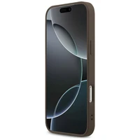 Guess 4G Classic dėklas telefonui iPhone 17 Pro Max - rudas