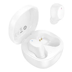 Borofone TWS Bluetooth ausinės BW97 Clear baltos
