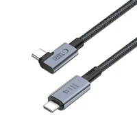 Tech-Protect UltraBoost Max L USB-C 4.0 (tiesus) / USB-C 4.0 (kampuotas) PD 240W 8K 40Gbps 1.5m kabelis - pilkas