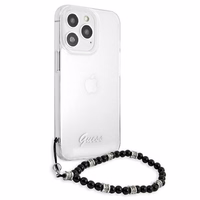 Guess GUHCP13XKPSBK iPhone 13 Pro Max 6.7" Permatomas kietas dėklas Juodas Perlas
