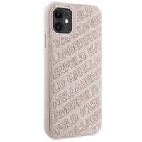 Karl Lagerfeld Quilted K Pattern dėklas telefonui iPhone 11 / Xr - rožinis