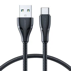 Joyroom Surpass Series A11 USB-A / USB-C 3A kabelis 0.25 m - juodas