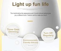 Naktinė lempa W-008 Grybas mėlynas