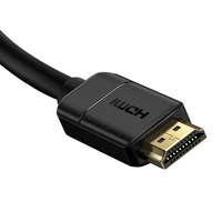Baseus 2x HDMI 2.0 4K 60Hz Kabelis, 3D, HDR, 18Gbps, 5m juodas