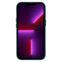 Magnetinis odinis dėklas telefonui Iphone 13 Pro tamsiai mėlynas
