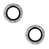 Apsauginis stiklas KIEKVIENAS DIAMOND kamerai (OBJEKTYVAS) Iphone 16/16 Plus sidabrinis (2 objektyvai)