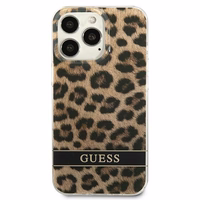 Guess GUHCP13LHSLEOW iPhone 13 Pro / 13 6.1" rudas/rudas kietas dėklas Leopardas