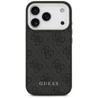 Guess 4G Classic Logo Magnetinis dėklas telefonui iPhone 17 Pro - juodas