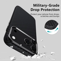 Tech-Protect Ion Carbon Magnetinis dėklas telefonui iPhone 17 Pro - juoda ir sidabrinė