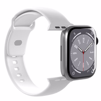 Puro Icon silikoninis dirželis Apple Watch 42/44/45/49 mm - baltas (2 vnt.)