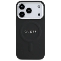 Guess Classic Logo Magnetinis dėklas telefonui iPhone 17 Pro - juodas