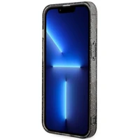 Guess GUHMP14MHCMCGK iPhone 14 Plus 6.7" juodas/juodas kietas dėklas Blizgučiai Auksas Magnetinis