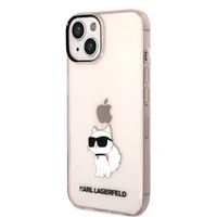 Karl Lagerfeld KLHCP14MHNCHTCP iPhone 14 Plus 6.7" rožinis/rožinis kietas dėklas Ikonik Choupette