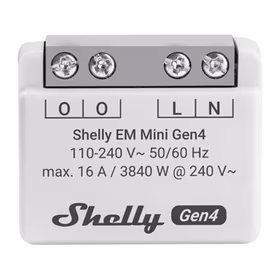 Shelly EM Mini Gen4 WiFi išmanusis energijos suvartojimo monitorius