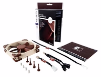 Noctua NF-S12A PWM kompiuterio aušinimo komponentas Kompiuterio korpusui Ventiliatorius 12 cm Ruda