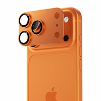 Benks Temperaudonas glass Glass Warrior Metal Integrated Lens Protector (C070) Iphone 17 Pro Max (lens 3 pieces) oranžinis