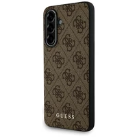 Guess 4G Metal Gold Logo dėklas telefonui Samsung Galaxy A36 - ruda
