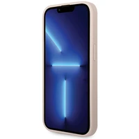Guess 4G Big Metal Logo dėklas telefonui iPhone 15 Pro – rožinis
