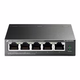 TP-Link TL-SG105PE komutatorius, 5 prievadai, 4xPoE