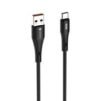 FORCELL F-ENERGY C342 kabelis USB A į Type C QC4.0 3A 66W Silikoninis 1 m juodas