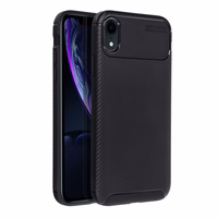 Dėklas CARBON PREMIUM telefonui IPHONE XR juodas