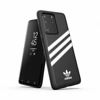 Adidas OR formuotas PU dėklas Samsung Galaxy S20 Ultra - juodas ir baltas