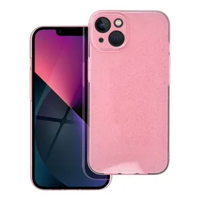 Skaidrus dėklas 2 mm Blink iPhone 13 rožinis