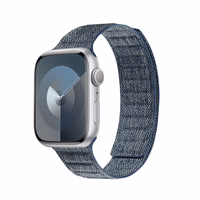 Crong Melange - Magnetic dirželis Apple Watch 44/45/46/49 mm (mėlynas melange)