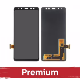 Ekranas skirtas Samsung A530 A8 2018 juodas OEM