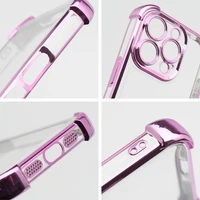 Dėklas telefonui ANTISHOCK ELECTRO skirtas IPHONE 16 Pro, rožinis