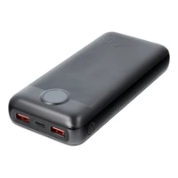 Išorinė baterija VEGER 20000 mAh PD QC3.0 2A 20W L20S (VP2039PD / W2039PD) juoda