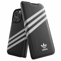 Adidas OR Dėklas telefonui Booklet PU iPhone 14 Pro juodas/baltas 50196