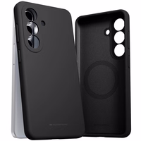 Dėklas Mercury Pure Magsafe Silicon Case Samsung S942 S26 juodas