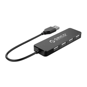 Orico FL01 USB-A Hub prijungimo stotelė 4x USB-A 2.0 - juoda